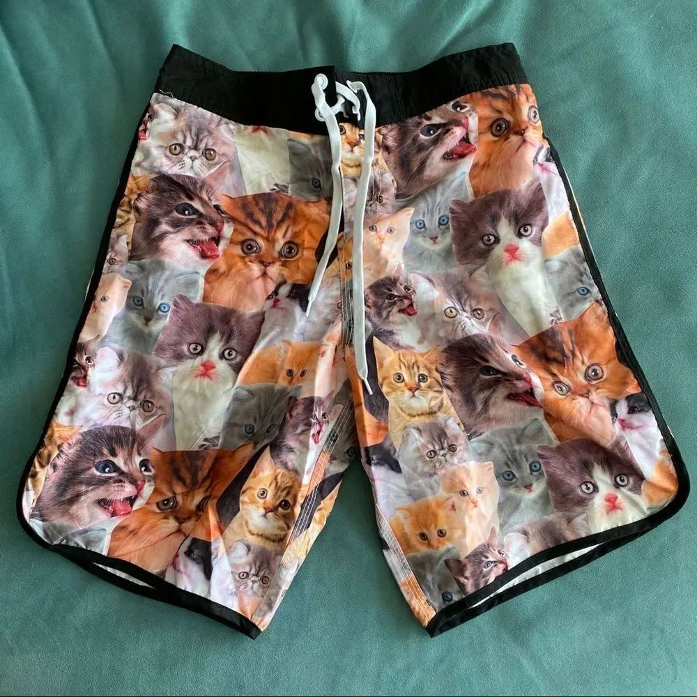 Men’s Cat Swim Trunks